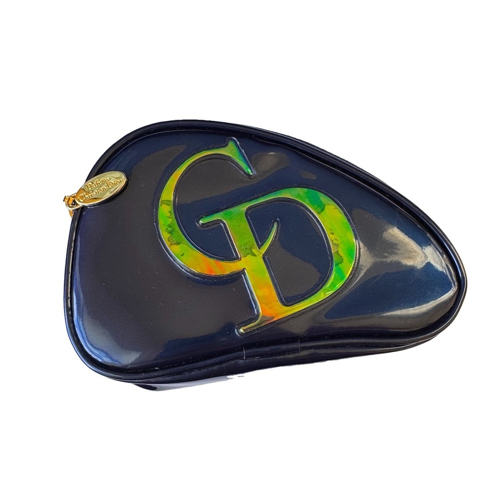 Christian Dior Trousse De Toilette Pouch Bag Blue